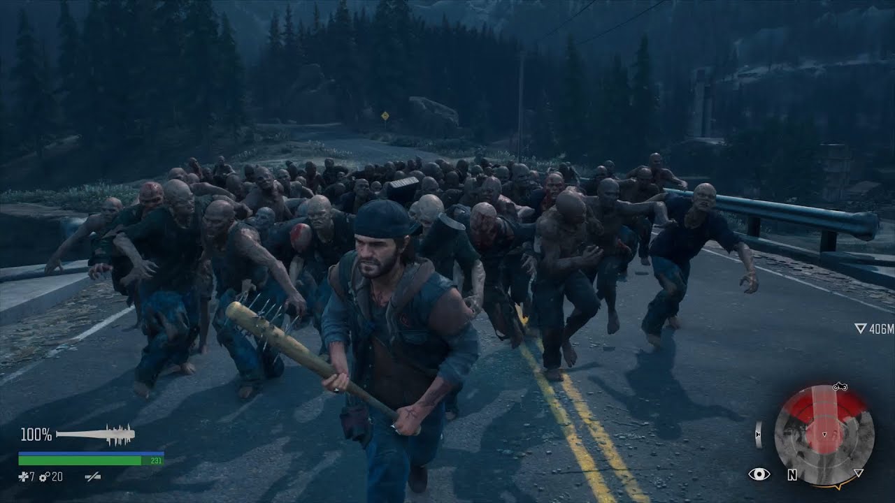DAYS GONE / フリーカーの大群をキャンプまで誘導