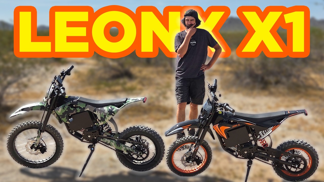 Сравнение электрических питбайков Leon X1 AMP и X1 MAX лоб в лоб!
