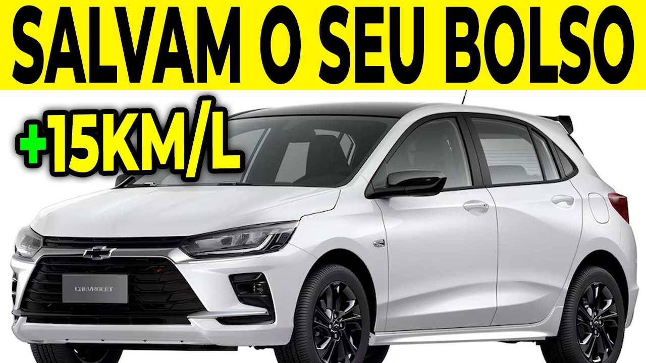 🤯💸 3 CARROS QUE FAZEM 15 KM/L E CORTAM SEUS GASTOS COM GASOLINA