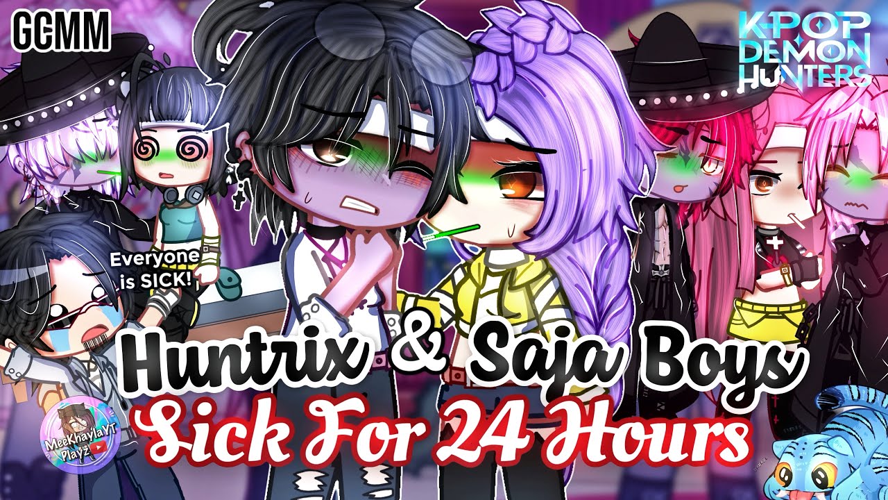 HUNTR/X и SAJA Boys Sick For 24 Hours | KPOP Demon Hunters | GLMM / GCMM | Мини-фильм Gacha Club