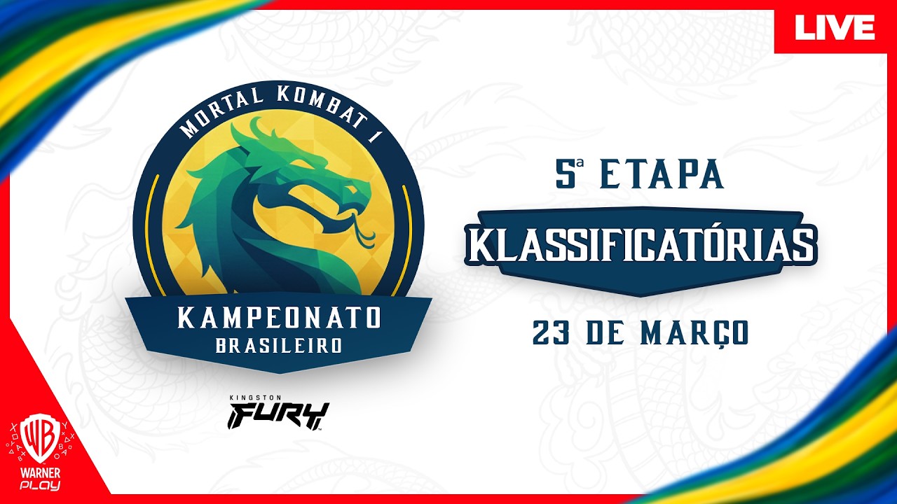 LIVE -MORTAL KOMBAT 1-KAMPEONATO BRASILEIRO  - 5&ordf; ETAPA