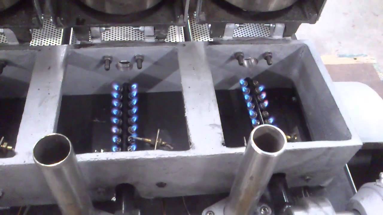 Sample roaster new burner