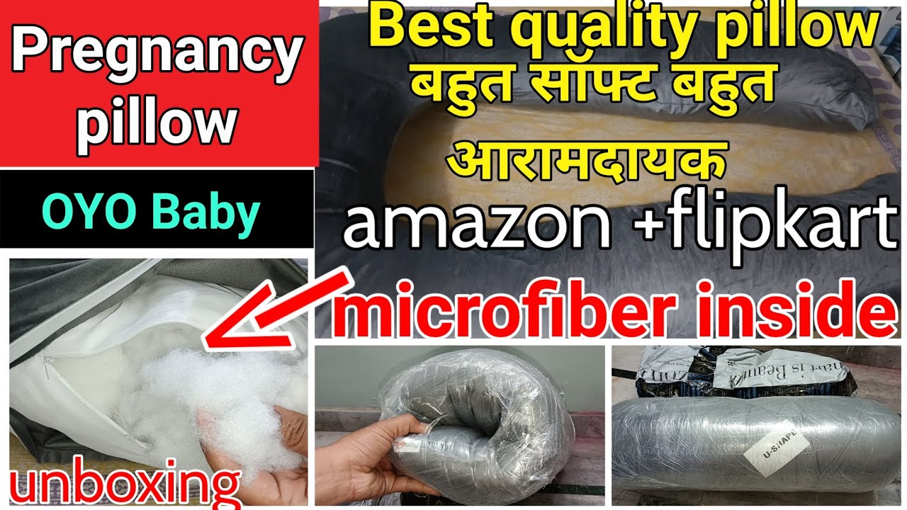 Oyo baby pregnancy pillow full unboxing & review/best pregnancy pillow online/microfiber mattress