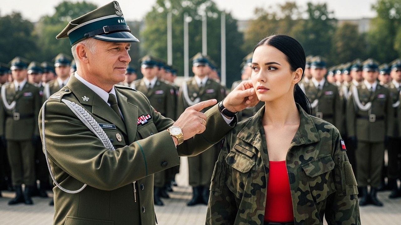PUŁKOWNIK ZNIEWAŻYŁ NAJMŁODSZĄ GENERAŁ 707  NA INAUGURACJI SPOTKAŁA GO SUROWA KARA