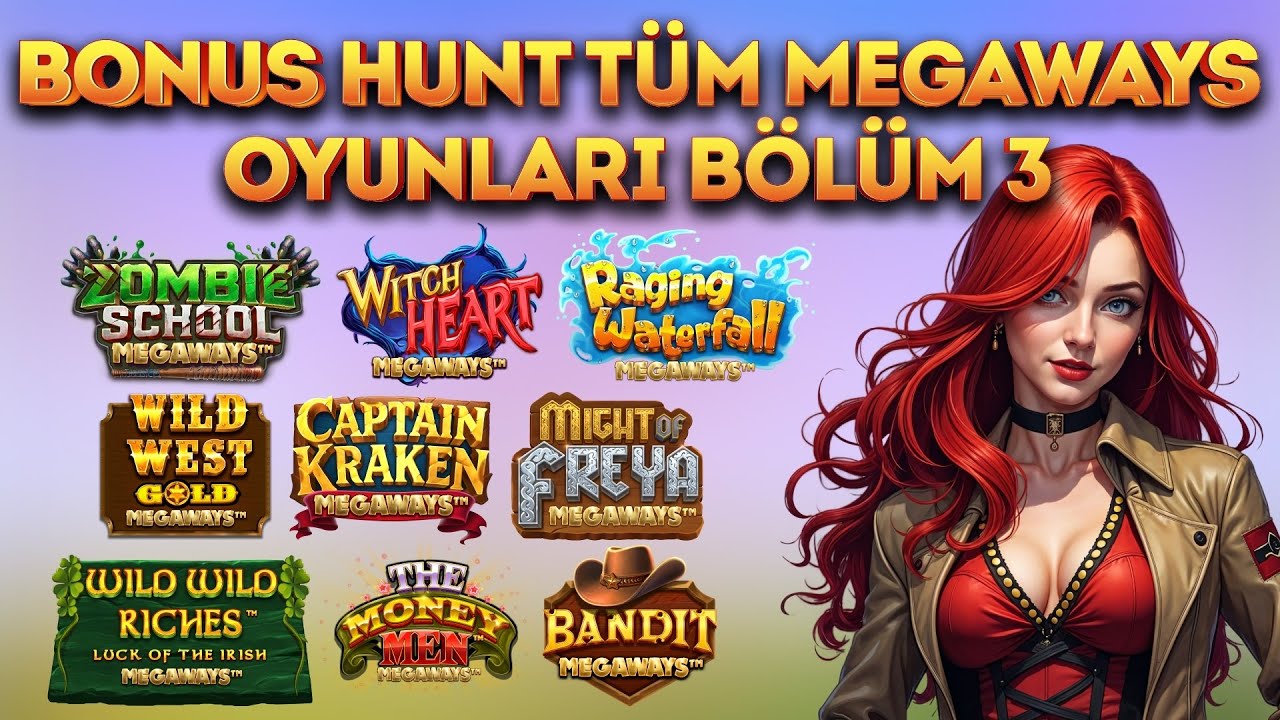 SLOT OYUNLARI ⭐️ BONUS HUNT ⭐️ TÜM MEGAWAYS OYUNLARI ⭐️ BÖLÜM 3 ⭐️ 