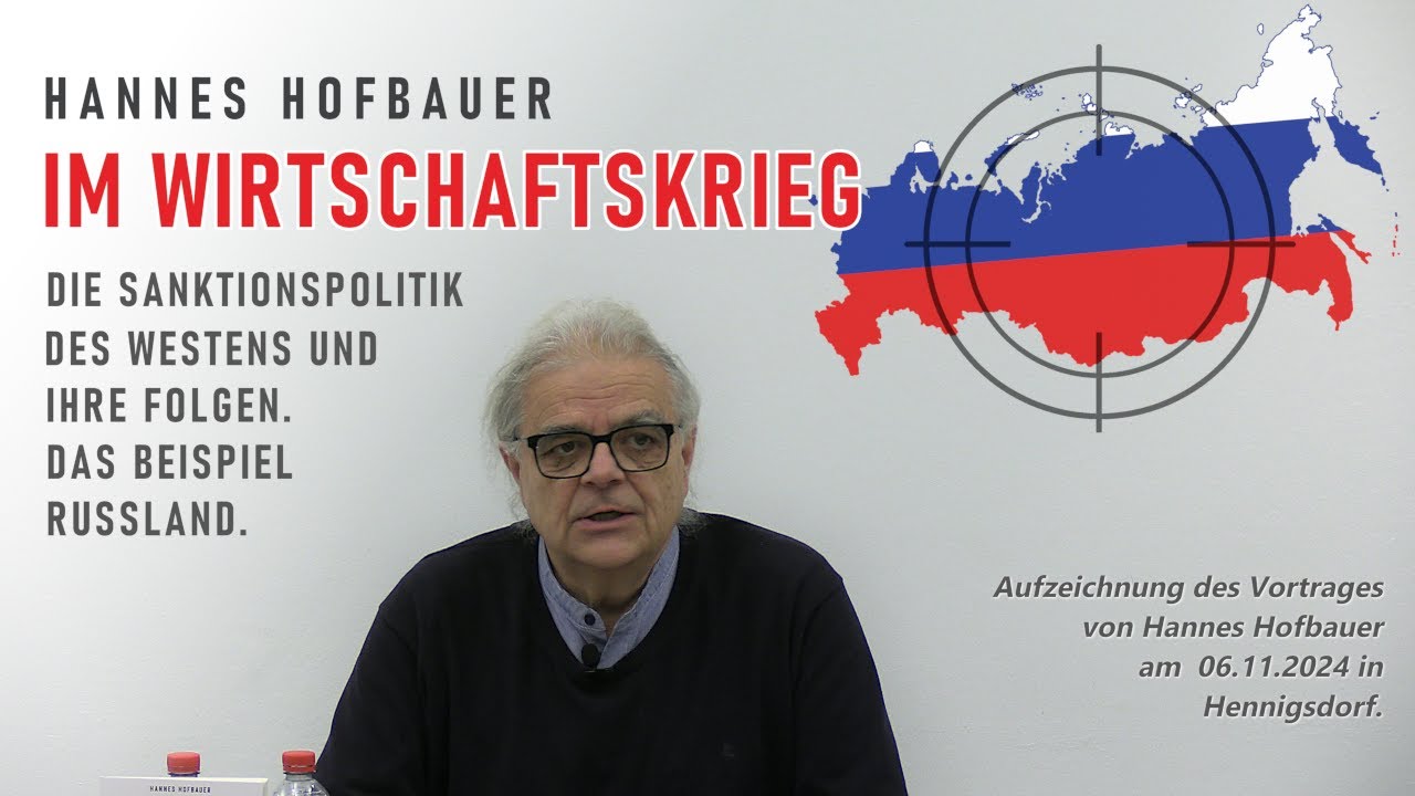Im Wirtschaftskrieg - Vortrag von Hannes Hofbauer in Hennigsdorf (06.11.2024)