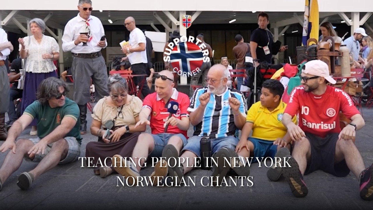 SUPPORTERS' CORNER EP. 4 | TEACHING PEOPLE IN NEW YORK NORWEGIAN CHANTS 🇳🇴