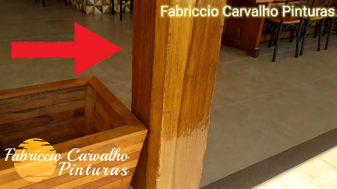 Aula Gratuita! Efeito Madeira 3D em Pilar - Muito fácil!!!