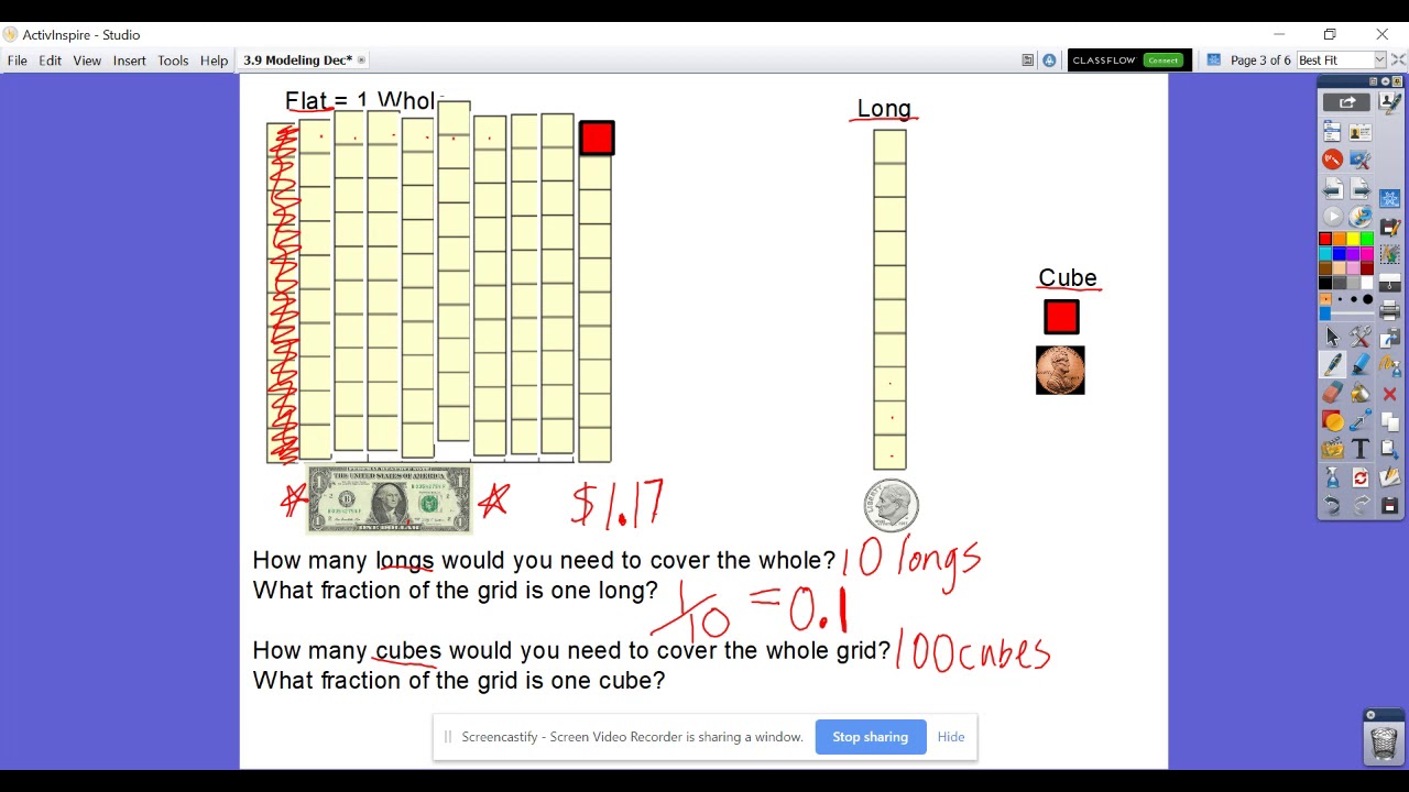 3.9 Modeling Decimals with Base-Ten