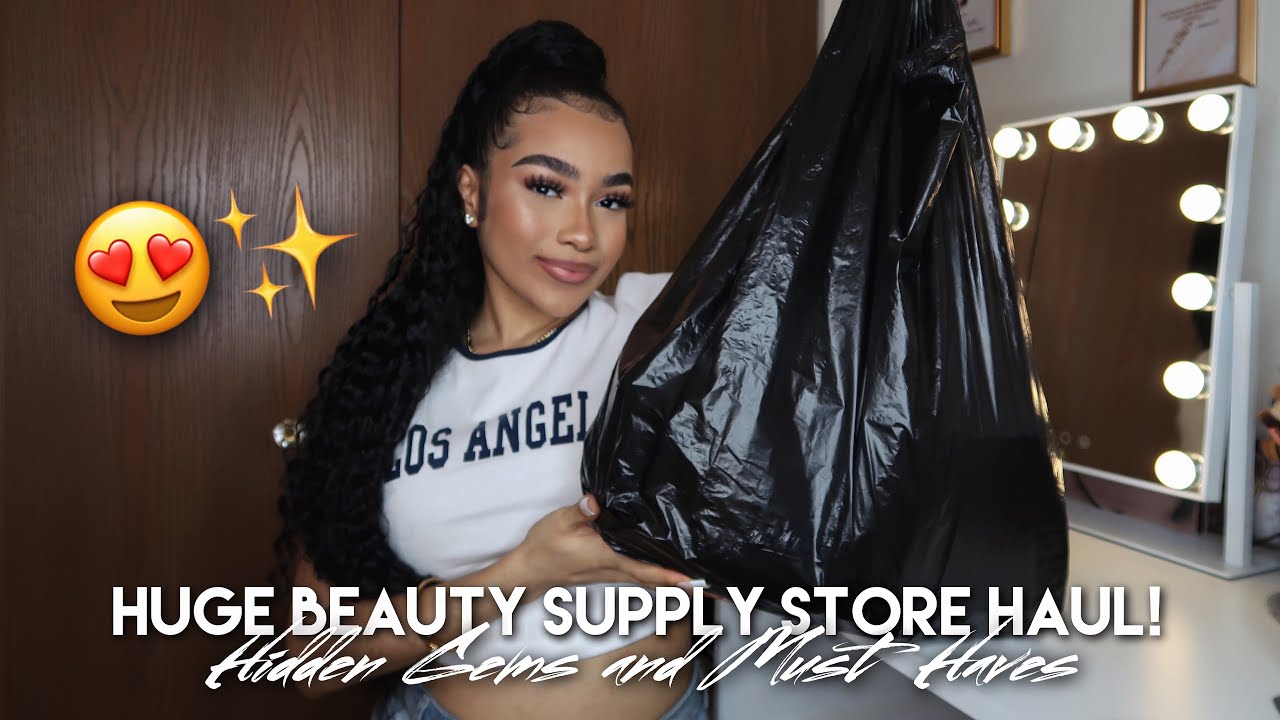 HUGE BEAUTY SUPPLY STORE HAUL 2021! | Lip Gloss, Hair, Lashes and MORE!
