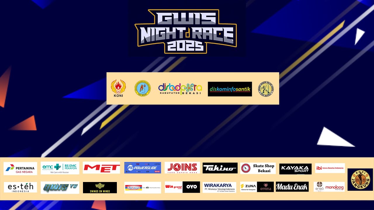 #live   Kejuaraan Sepatu Roda Tingkat Nasional GWIS NIGHT RACE 2025  Day 1
