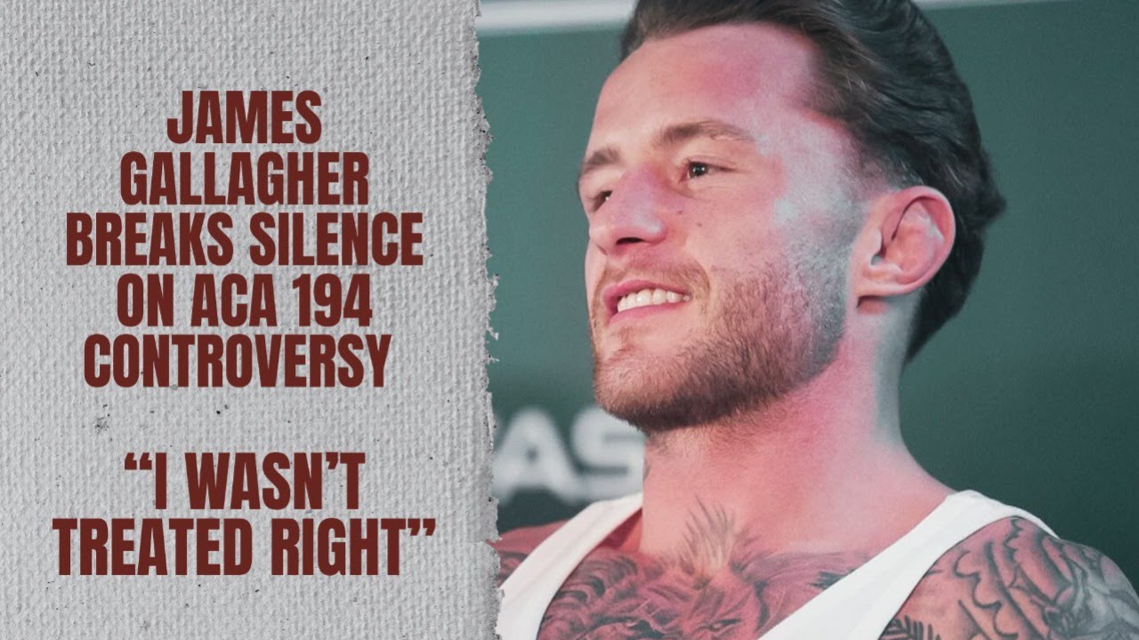 James Gallagher Breaks Silence on ACA 194 Controversy 😳 | “I Wasn’t Treated Right”