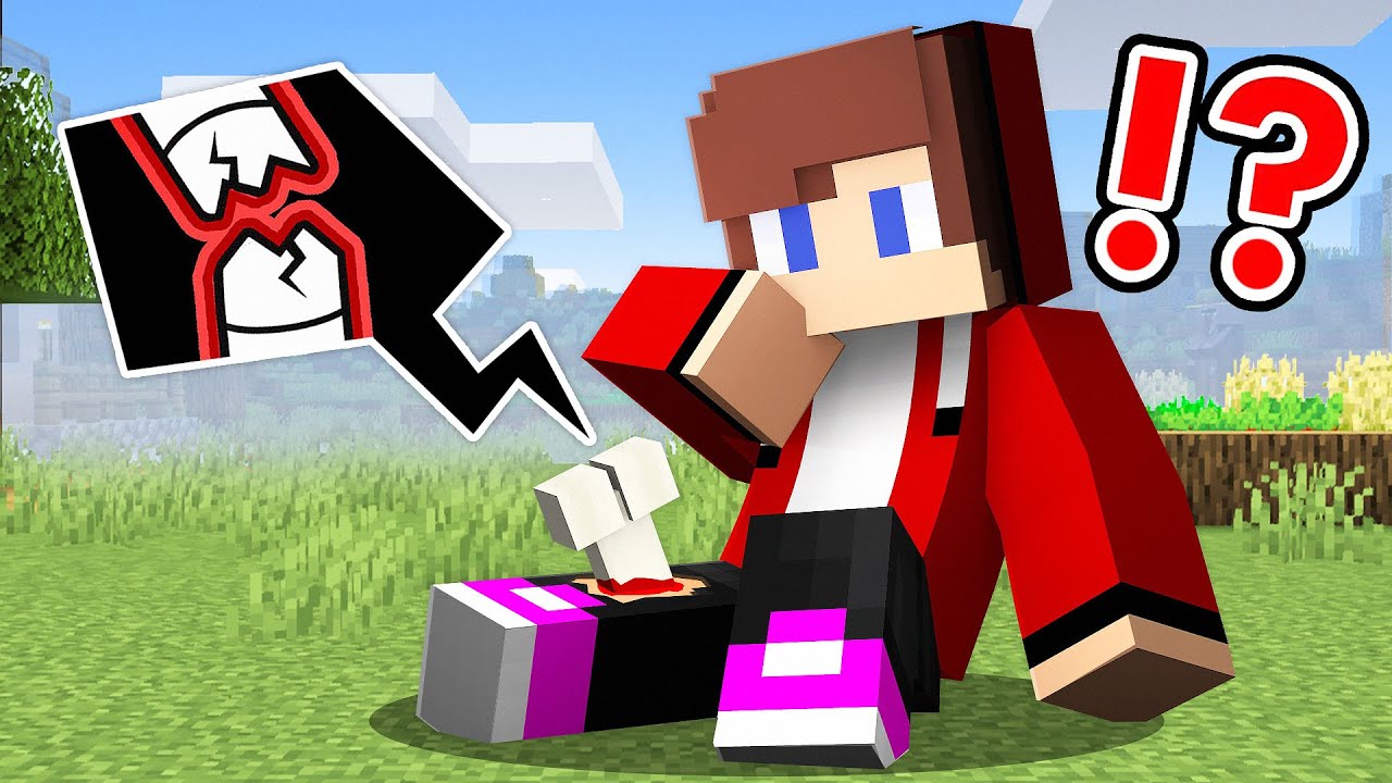 How JJ BROKE His LEG in Minecraft?