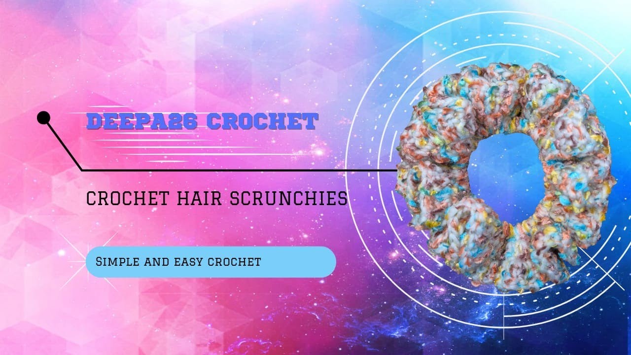 Easy crochet scrunchies tutorial