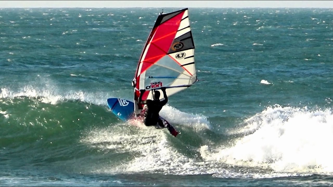 Île de Ré Locals Only Windsurfing With North East Artic Wind