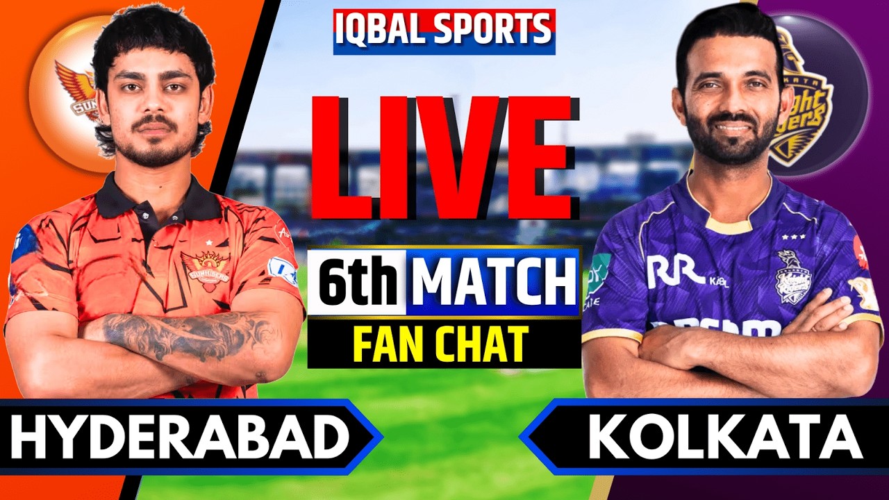 🔴Kolkata vs Hyderabad Live Match, IPL 2026 Fan Chat | KKR vs SRH Live | Live Cricket Match Today
