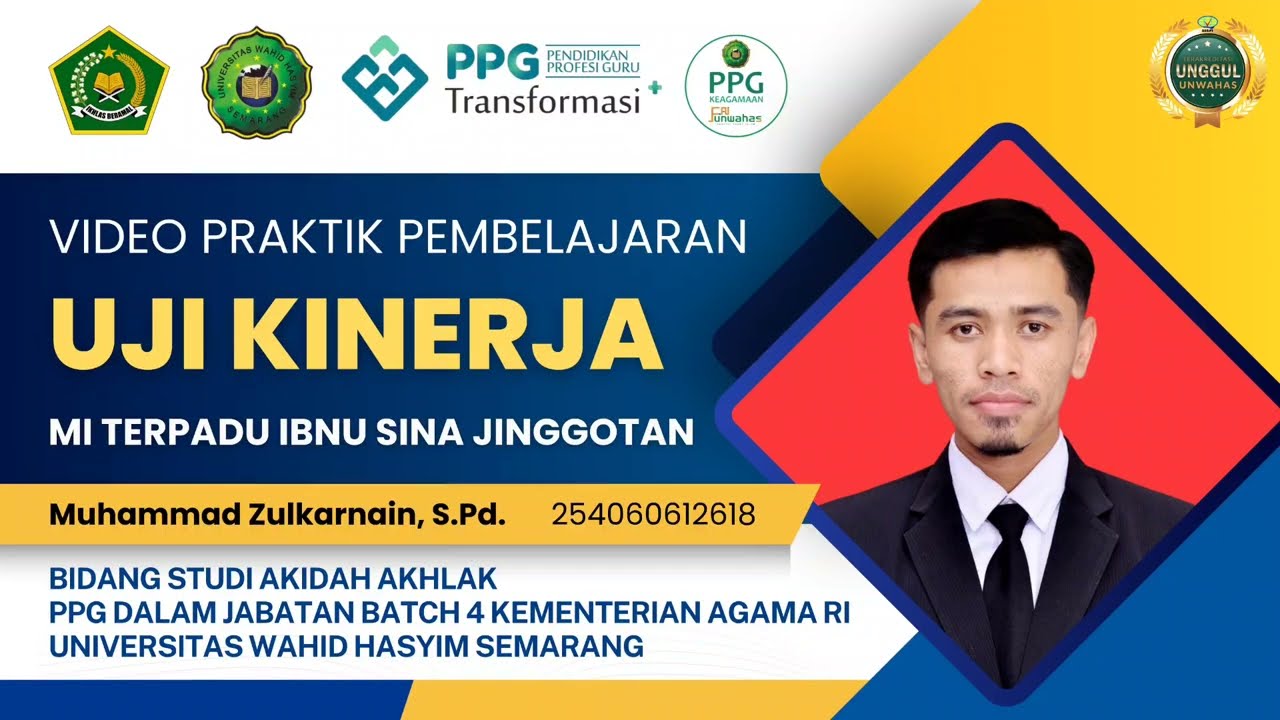 VIDEO UKIN PPG DALJAB 2025 Akidah Akhlak Kelas 3 Materi Akhlak Mazmumah (Nifak, Kikir, Kufur Nikmat)