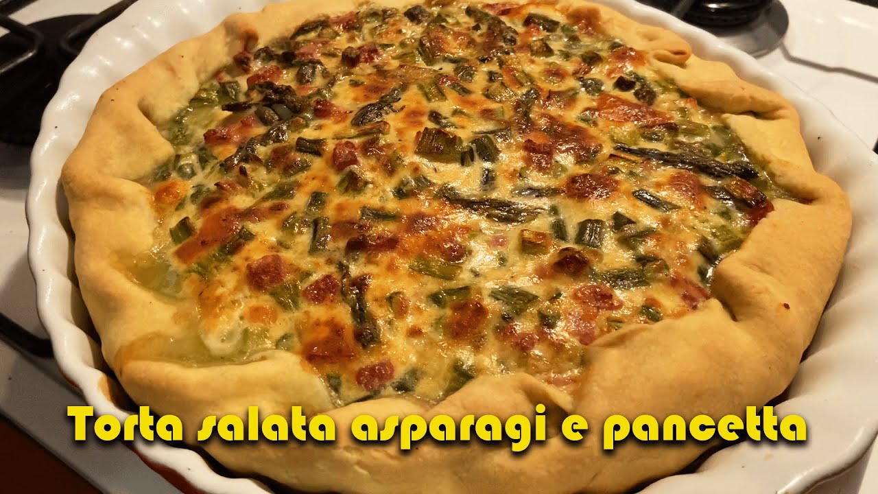 TORTA SALATA ASPARAGI e PANCETTA