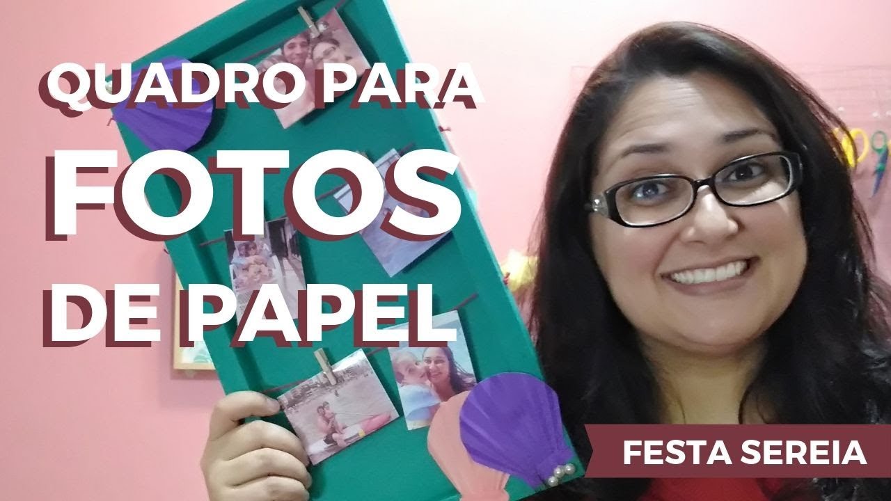Quadro para foto - Festa Sereia