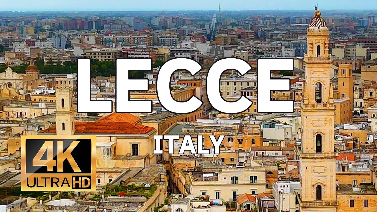 Lecce by drone, Apulia, Italy- 4K/60 fps- Relaxing Scenic & Music