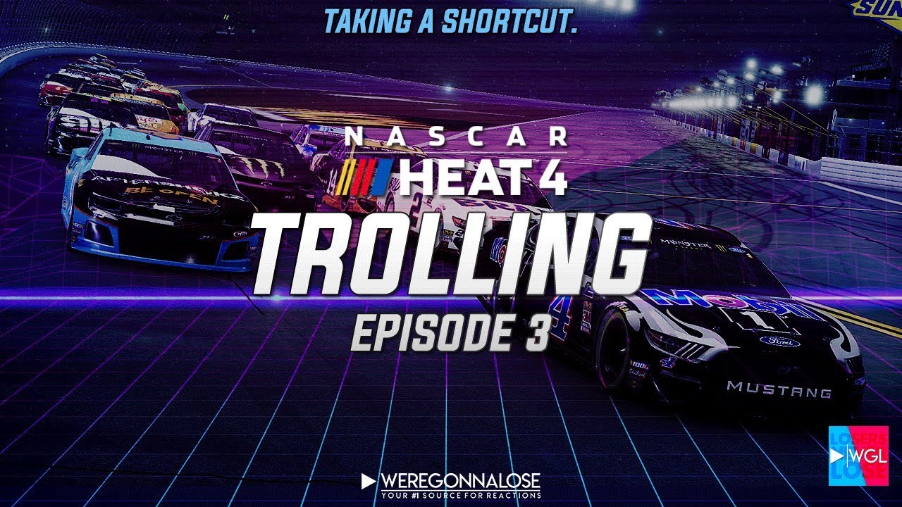 NASCAR Heat 4 Trolling Episode 3 &mdash; Сокращение пути с помощью Nascar Dogleg