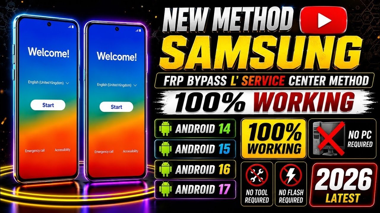 🔥 How To Remove FRP Lock On Samsung Galaxy 2026 | Android 13 To 16 FRP Bypass | No PC Fast Unlock ⚡