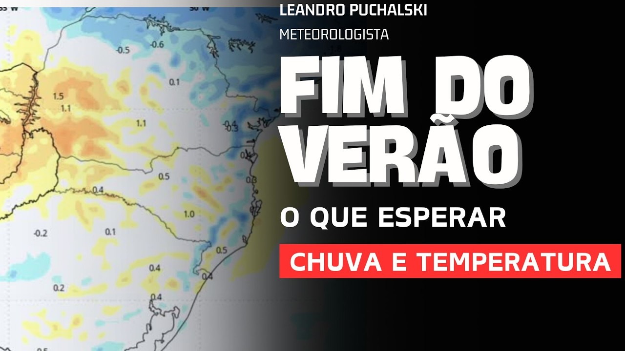 TEMPO NOS ÚLTIMOS DIAS DO VERÃO!
