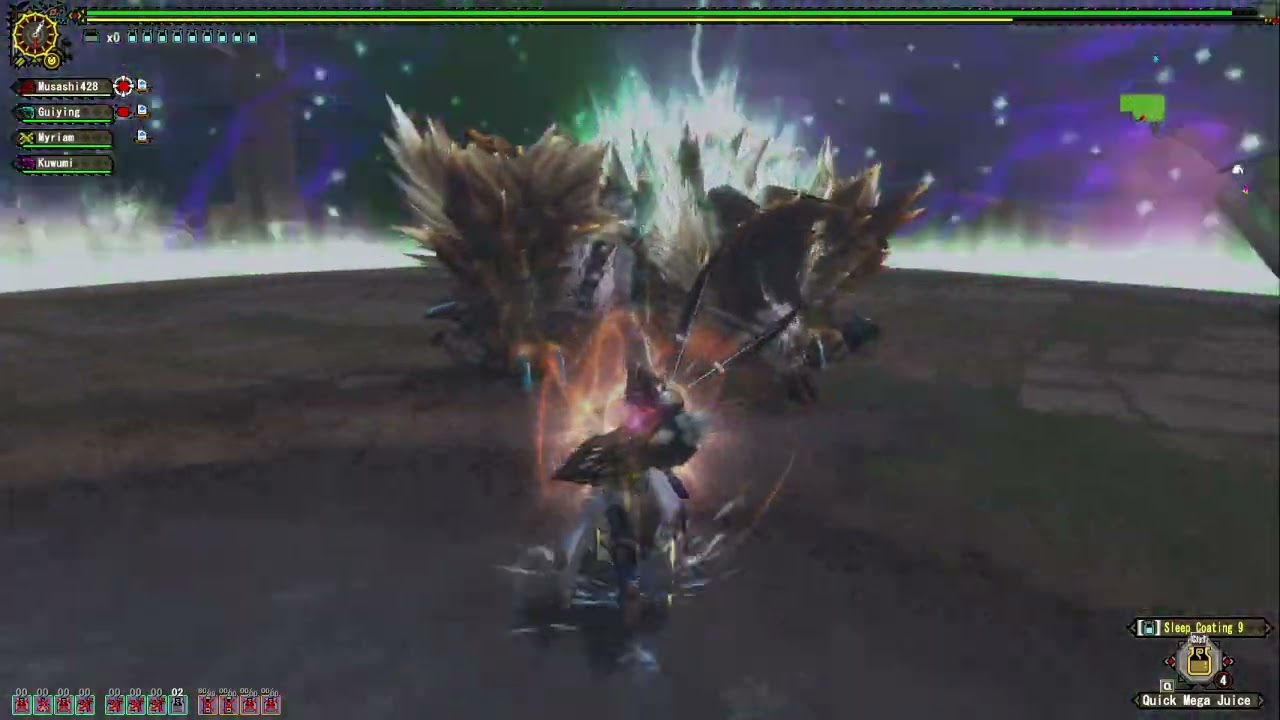 [MHF] Event: 2 Musou Zinogres Bow w/ Miri(Tonfas) Guiying(Ms) Kuwumi(Ms)