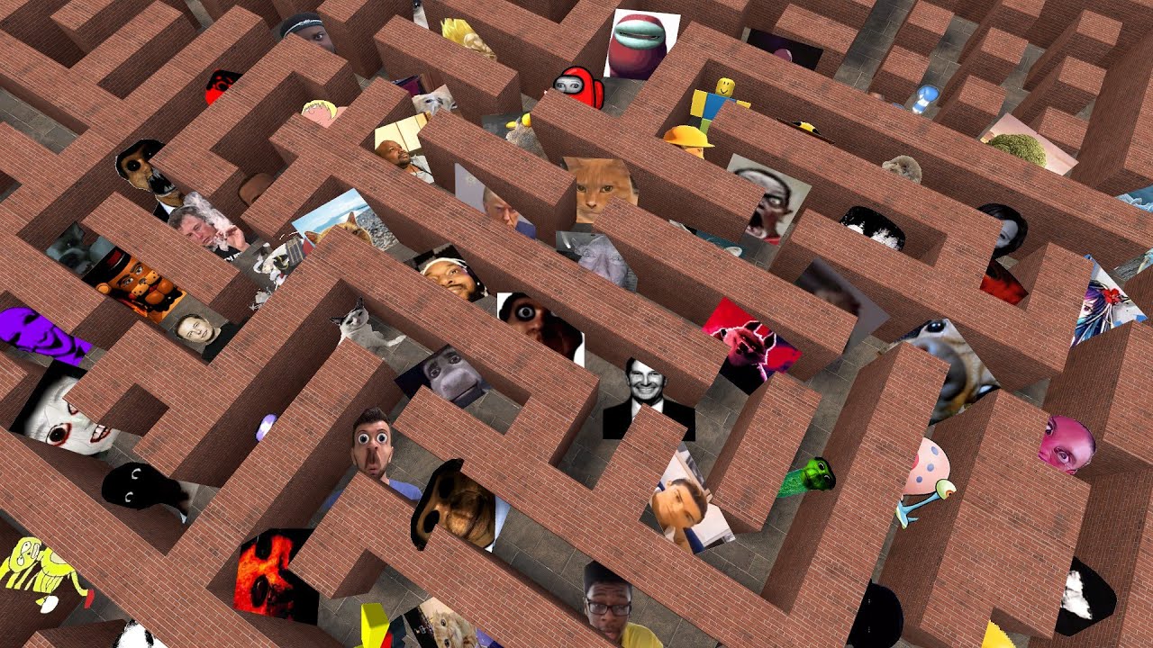 Nico's Nextbots Vs Me in Maze Garry's Mod ?!!