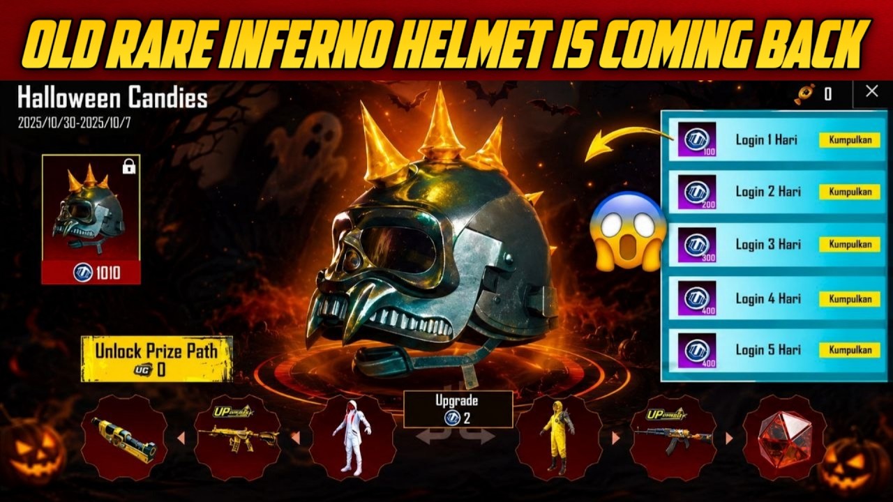 Inferno Helmet Is Coming Back ? Next Update 4.6 Hints And Cards Collection | Free Lucky Coins Event