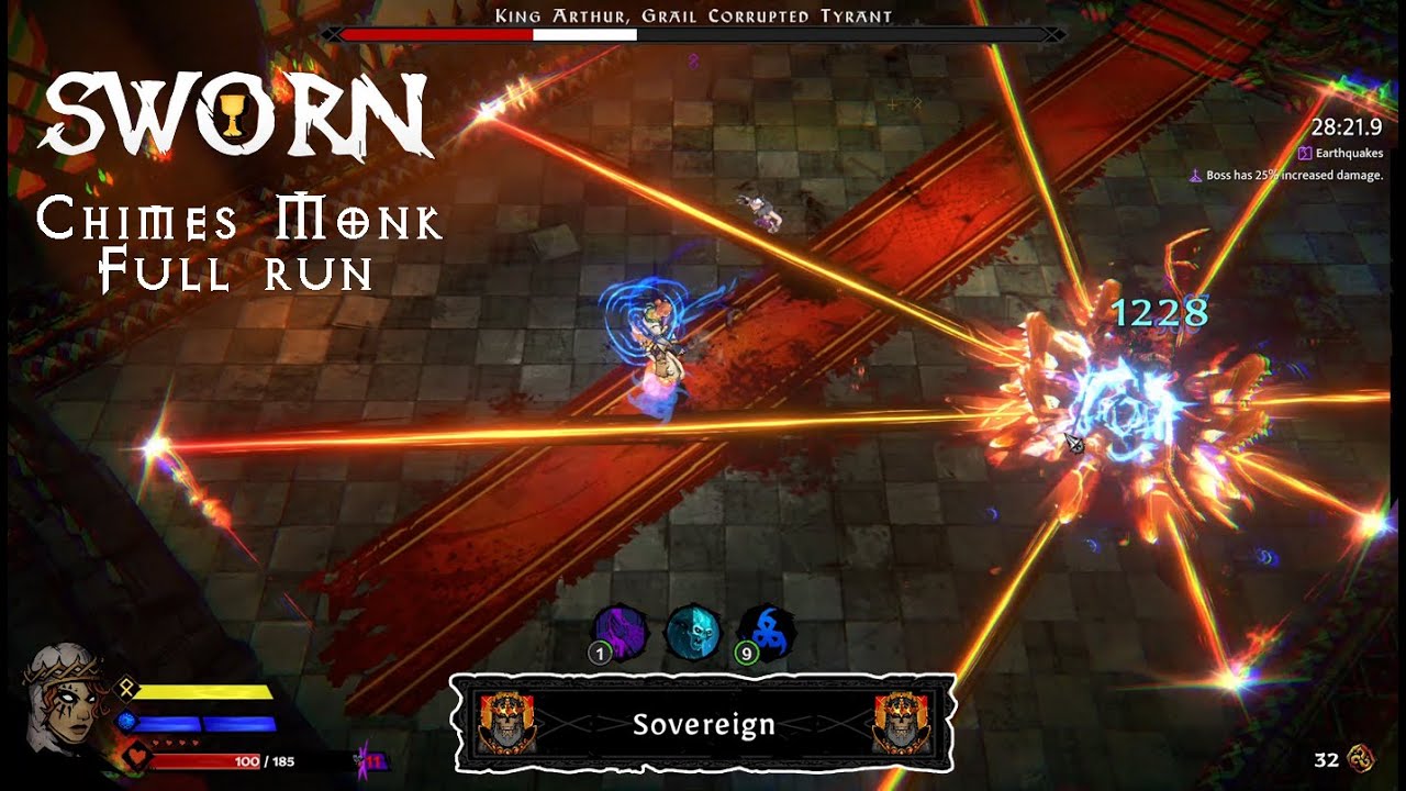 Sworn Chimes Monk obliterates Sovereign difficulty (full run)