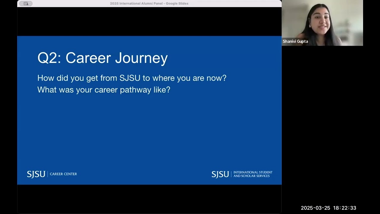 SP25 SJSU International Alumni Panel: Inspiring Journeys & Strategies for Career Success (Public)