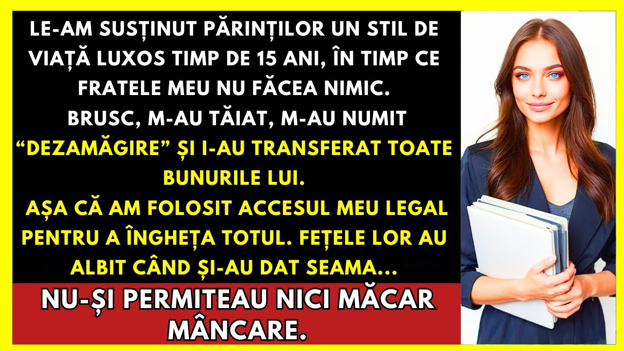 I-Am Susținut 15 Ani — Iar La Final, Au Lăsat Totul Fratelui Meu Pentru Că E Bărbat