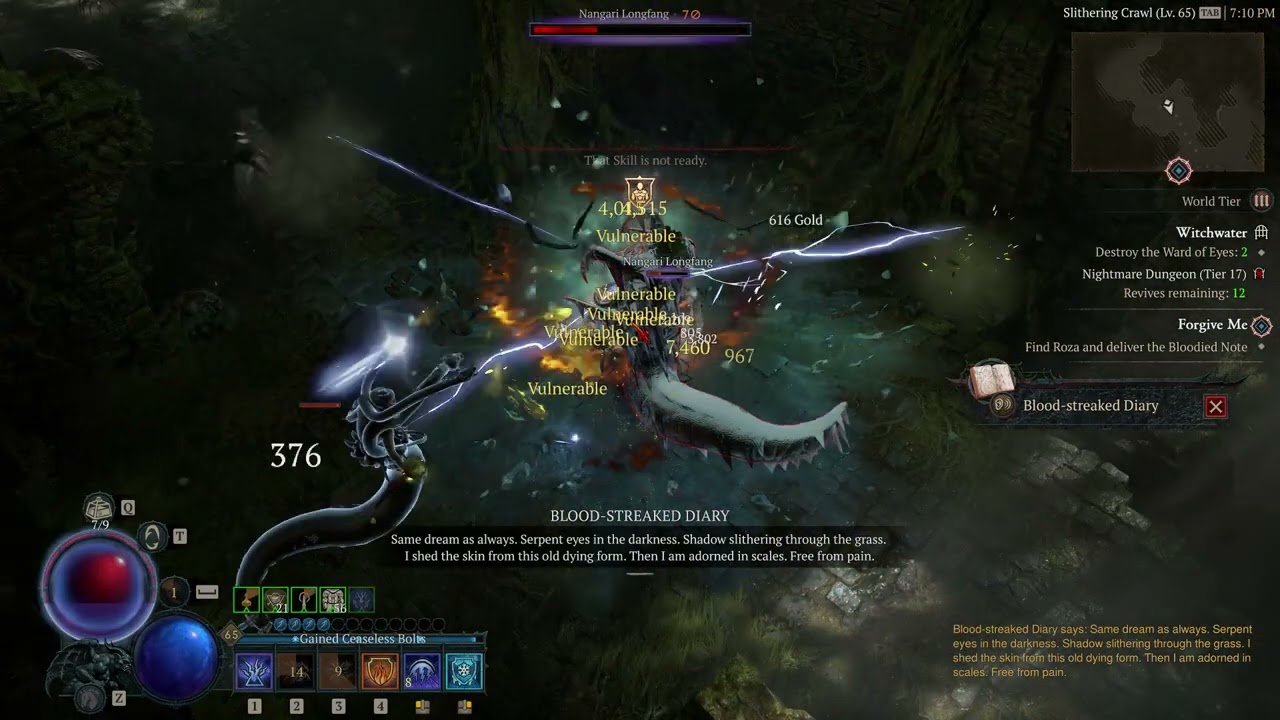 Diablo IV Sorcerer Arc Lash Ball