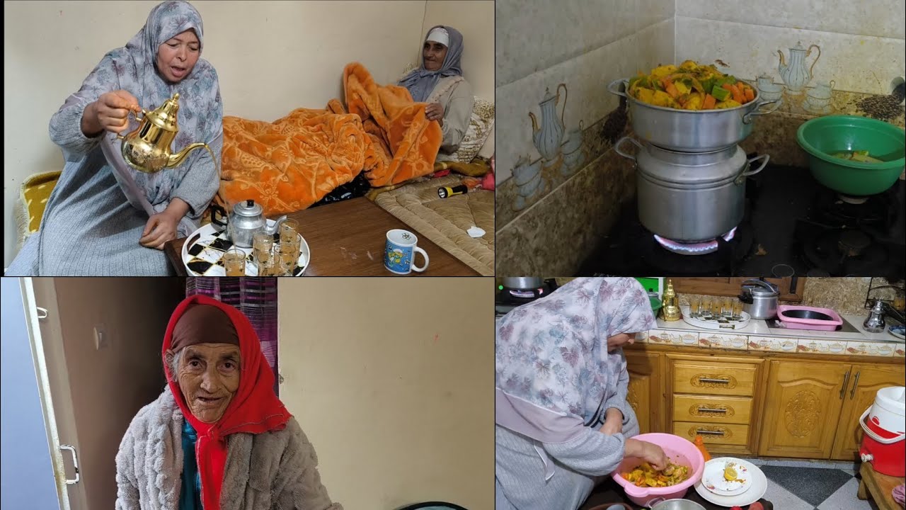 جمعة مقابلة ادريسية ومي هموشة دارت أحسن كسكاس بالخضرة والدجاج
