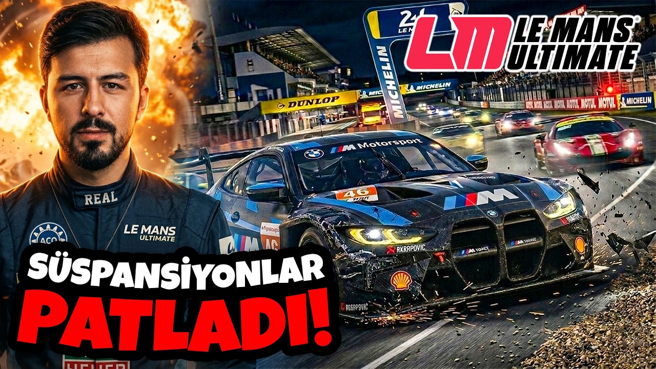 SÜSPANSİYONLAR PATLADI! | Le Mans Ultimate |  BMW M4 LMGT3
