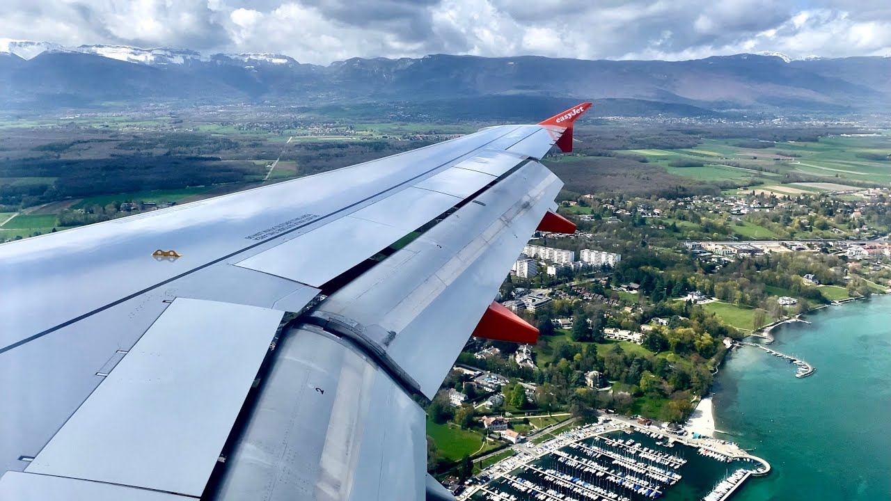 [4K] Awesome Geneva Landing | EasyJet | A320 | GVA