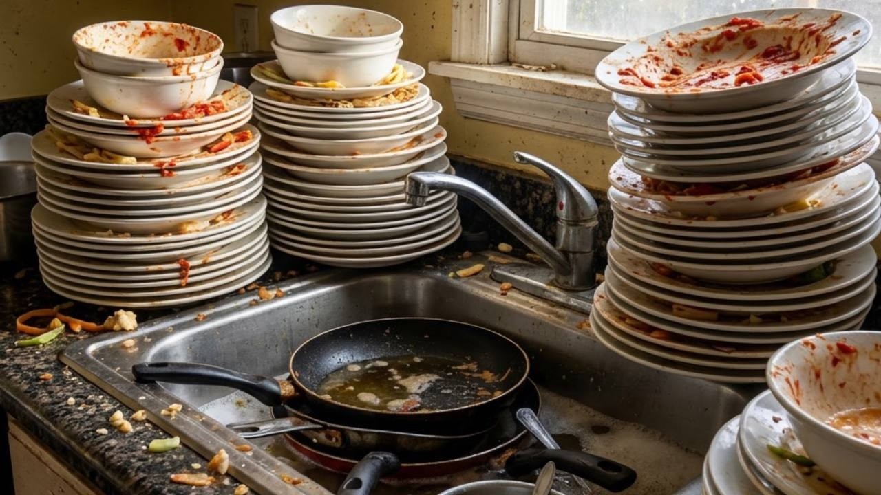 dishwashing whisper : end of day dishwashing 🍽️ | Dishwashing in Soft Silence