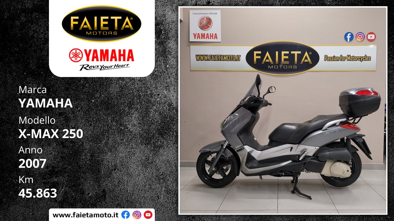 Yamaha X-Max 250 - 2007 | 45.863 Km | Faieta Motors Usato