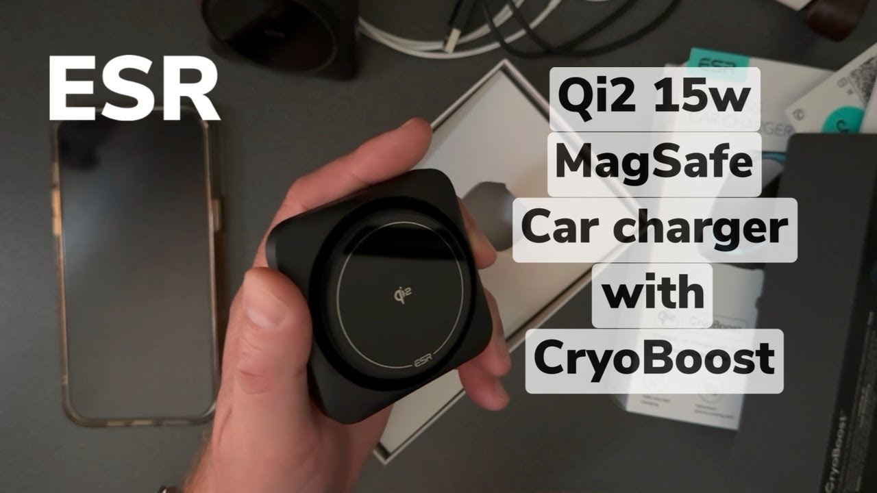 Автомобильное зарядное устройство ESR 15W qi2 MagSafe с функцией криобуста: распаковка и обзор