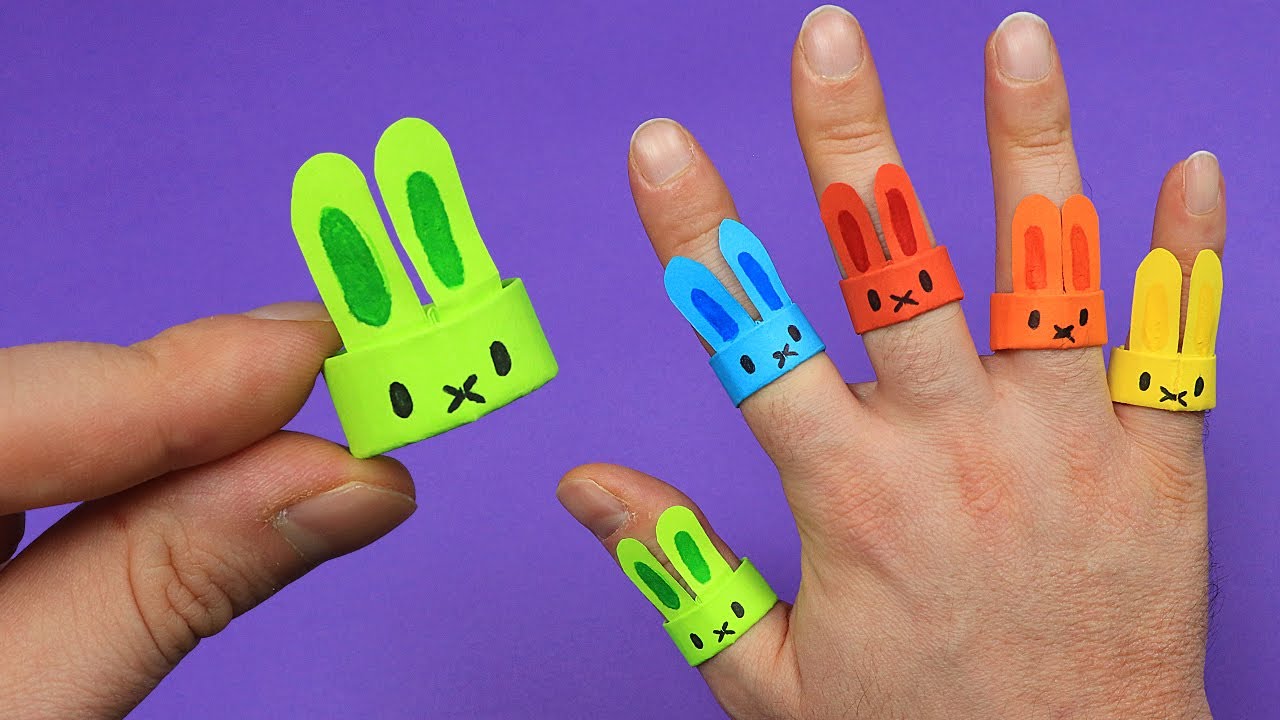 Cómo hacer un anillo de papel | Anillo de conejo de papel de origami