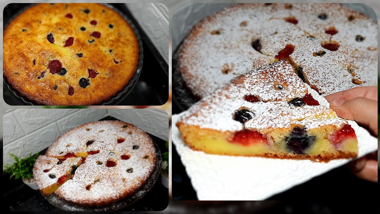 كيكة بالكريمة الحامض و الفواكه الحمراء 🍓🍓🍒/ tarte a la creme de citron et au fruits rouges