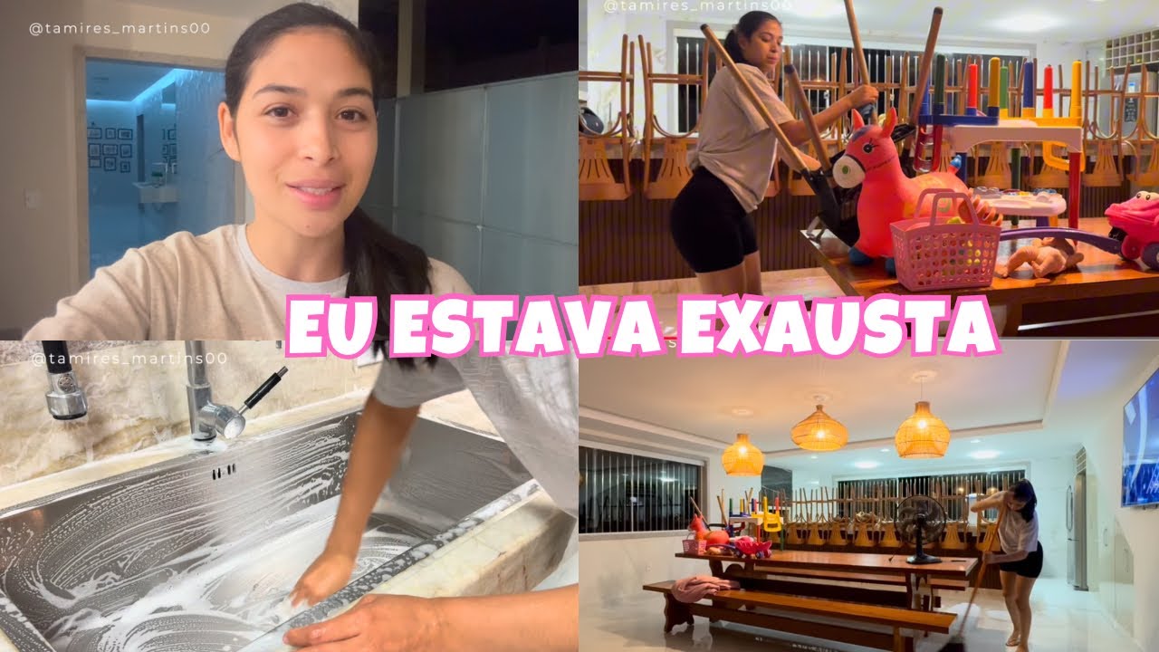 Eu estava exausta… mas precisei limpar tudo