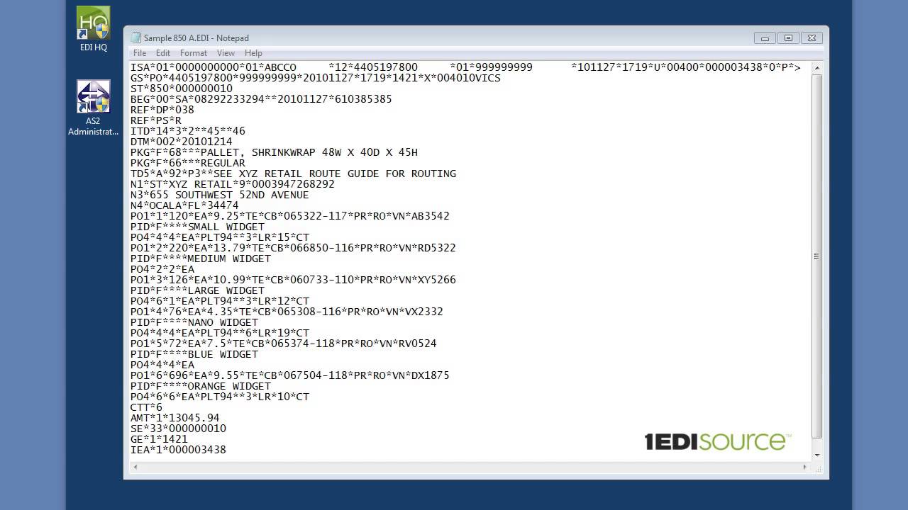 What is EDI - the basics of reading an EDI document.