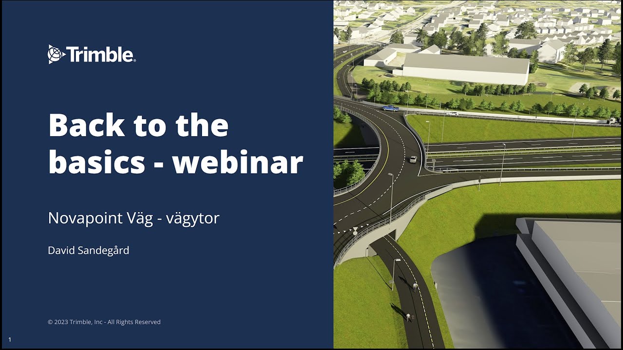 Novapoint webinar | Väg och vägytor