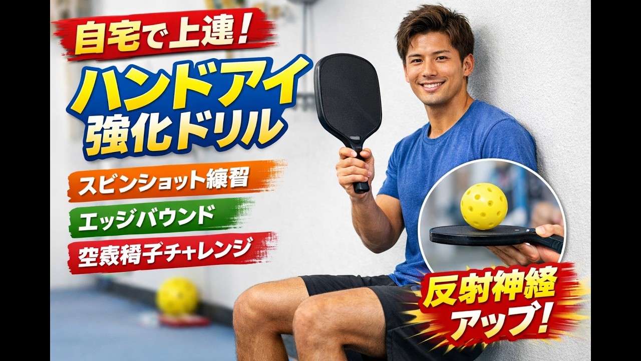 2026 第1弾 自宅でできるピックルボールのドリル
