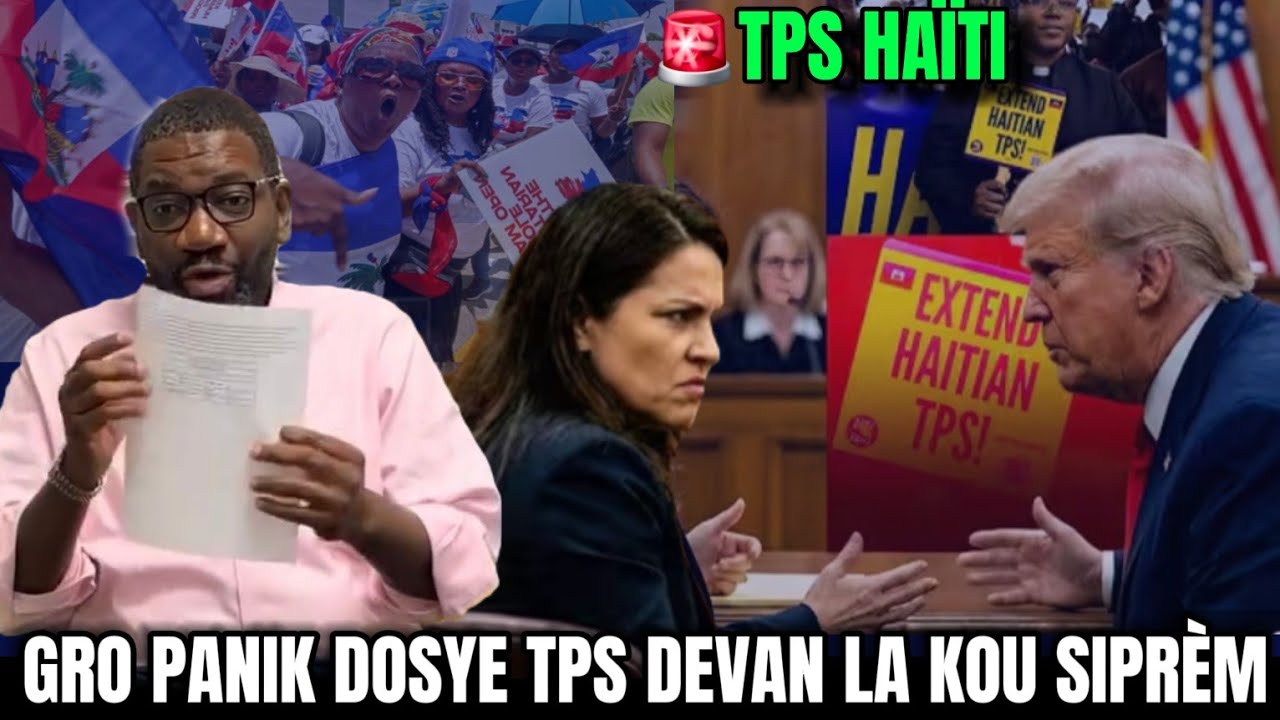 Sa fenk tonbe 🇭🇹🇺🇸 Dosye TPS devan lakou siprèm, anpil panik admin Trump la pa vle lapè🔥