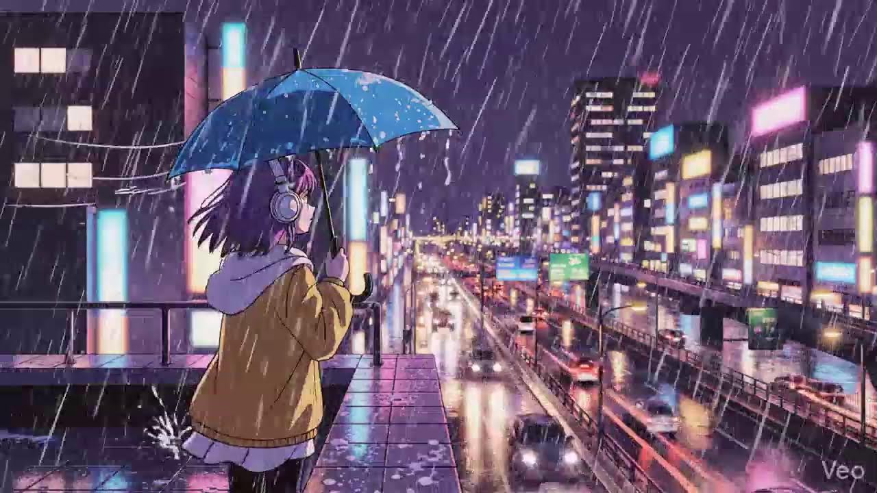 Rainy City Nights 🌧️ Lofi Chillhop from Japan