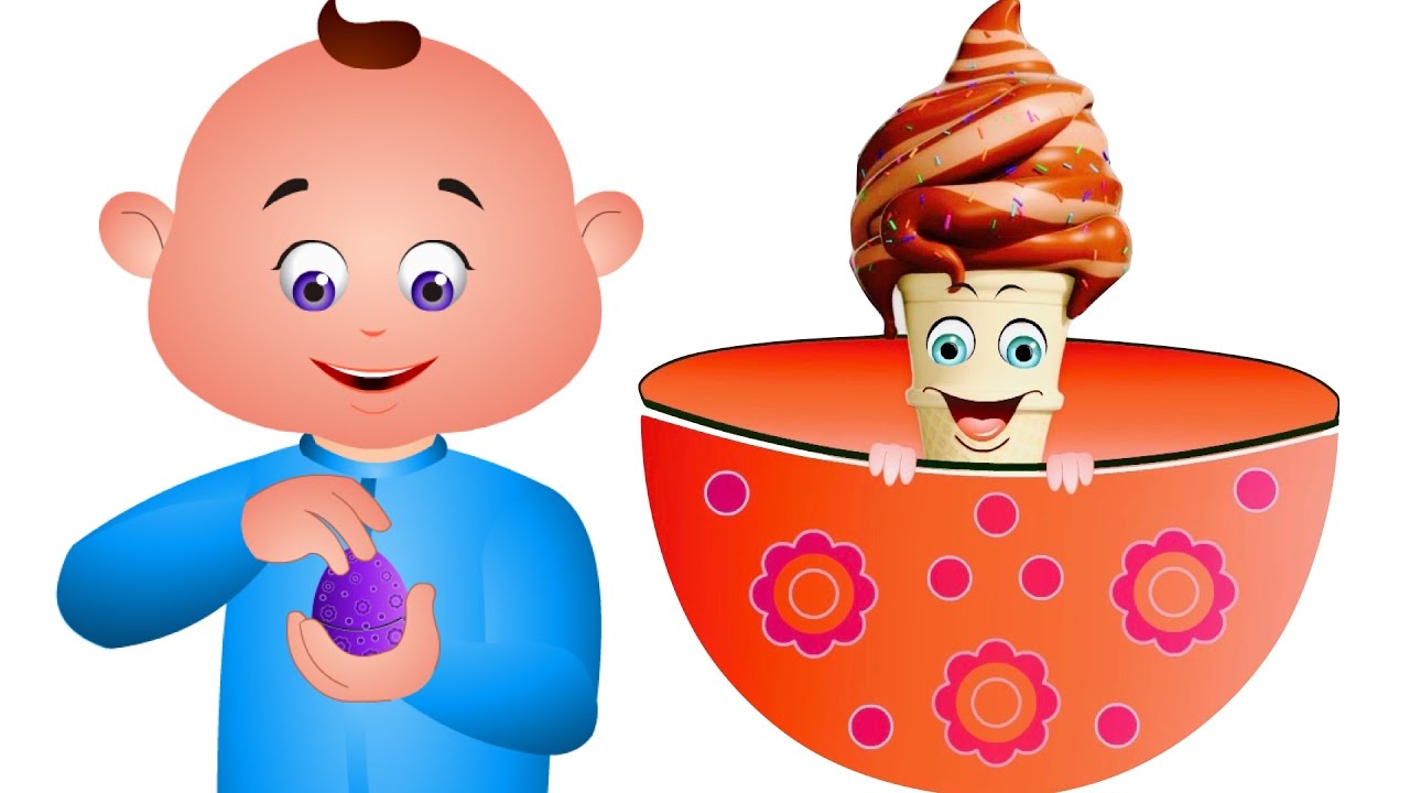 Five Little Babies Opening An Eggs Ice Creams - Kids Songs - JamJammies Nursery Rhymes