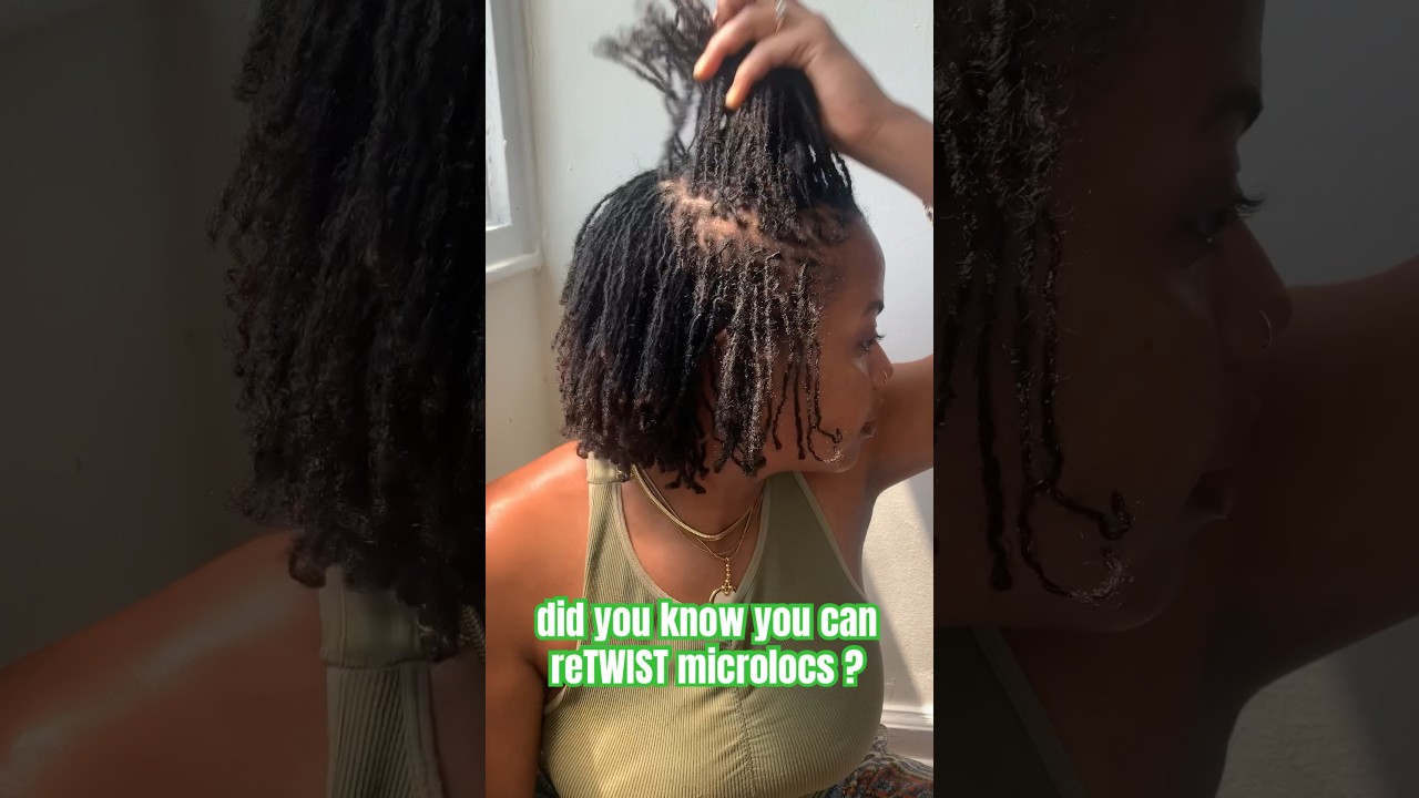 ReTWIST on MICROLOCS | FULL tutorial on channel #microlocsjourney #diylocs #retwistlock